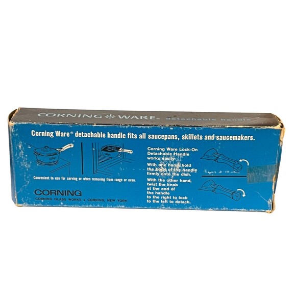 New Old Stock Vintage Corning Ware Pan Detachable Lock on Handle P-10-HG NOS A - Picture 15 of 15